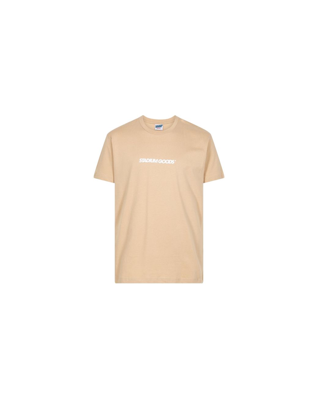 Stadium Goods Black Horizontal Logo T-Shirt "Sand" Sgs0517"