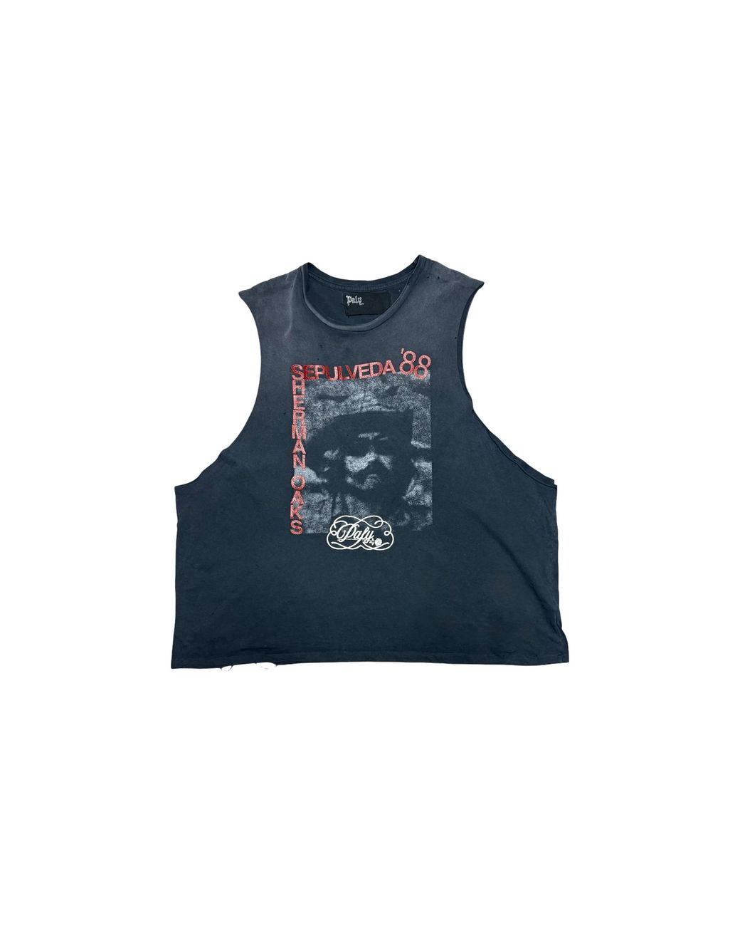 PALY Blue Sepulveda Cut Off Tank Top 1409Cbd5Blk" for men