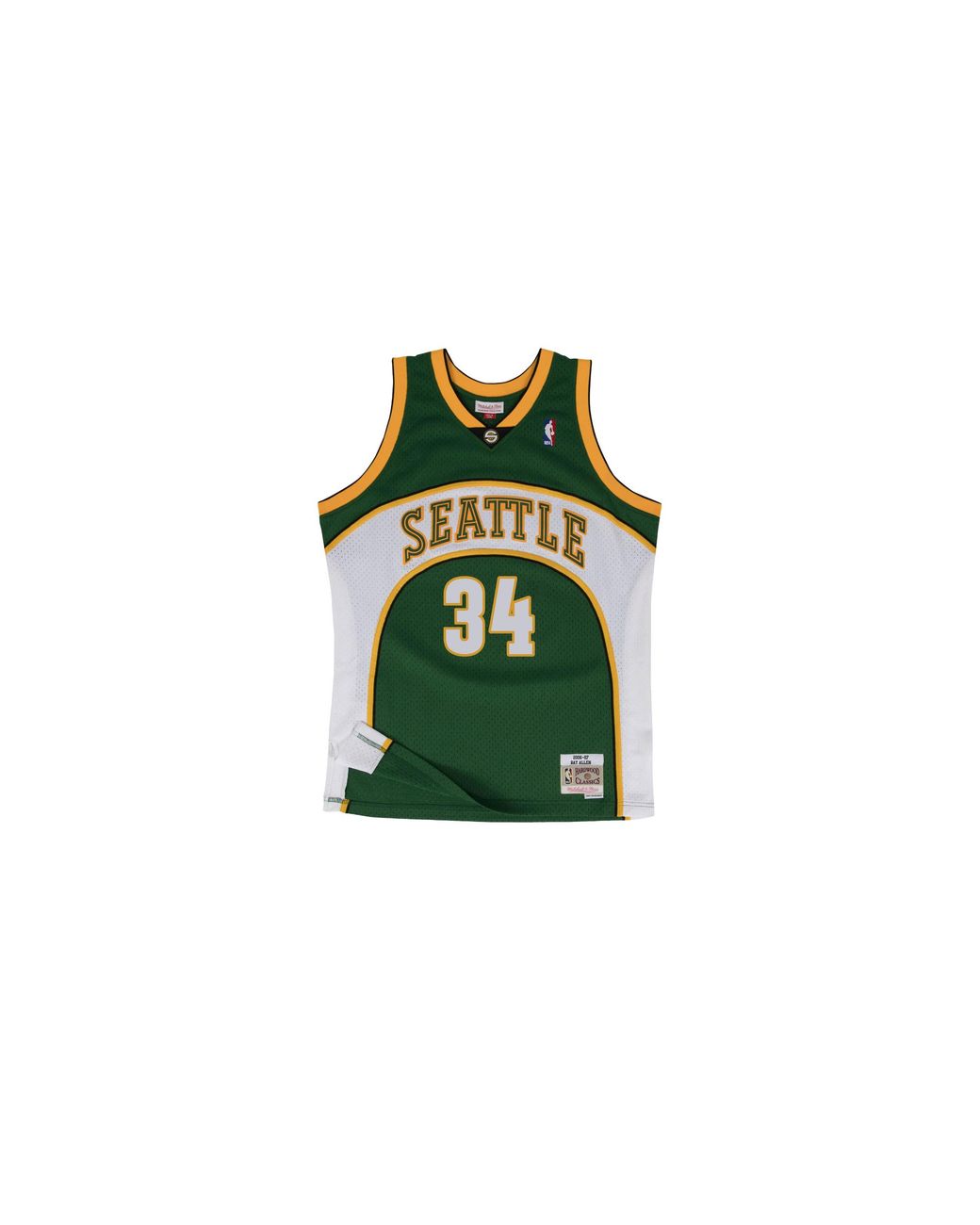 Mitchell & Ness Green Swingman Jersey "Nba Seattle Supersonics 2006 Ray Allen" Smjycp20035 Ssudkgn06Ral" for men