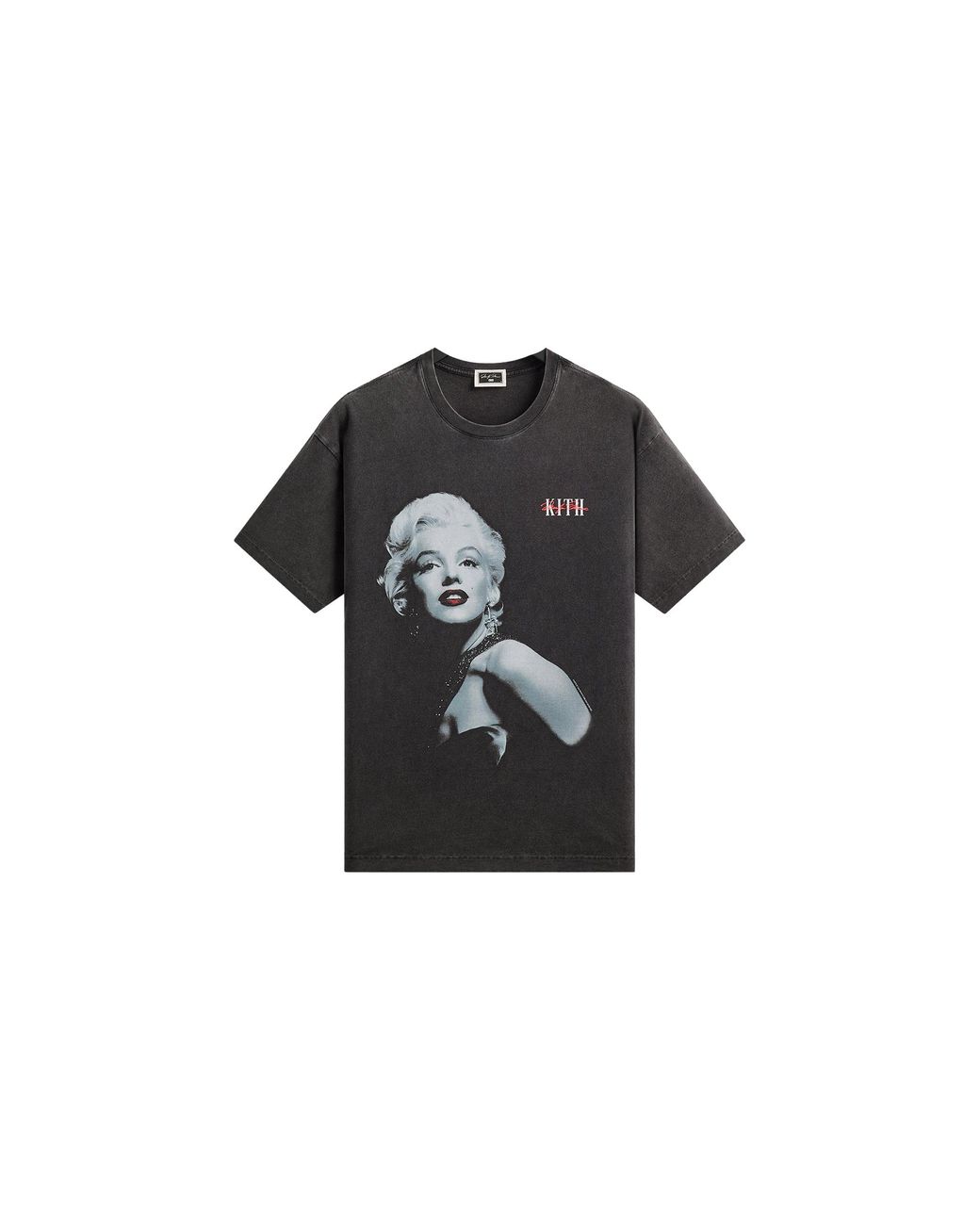 Kith Black Marilyn Monroe Glamour Vintage T-Shirt Khma030002 001" for men