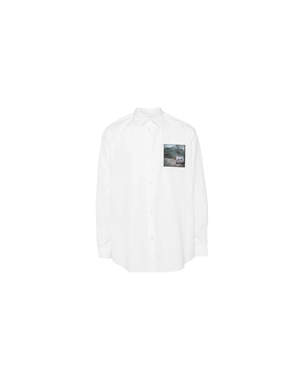 Undercover Black Twin Peaks Patch Shirt Uc2D44011"