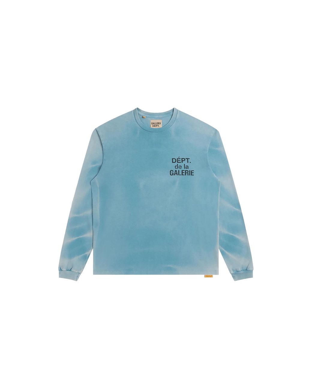 GALLERY DEPT. Blue French Logo Longsleeve T-Shirt "Faded & Gd223" for men