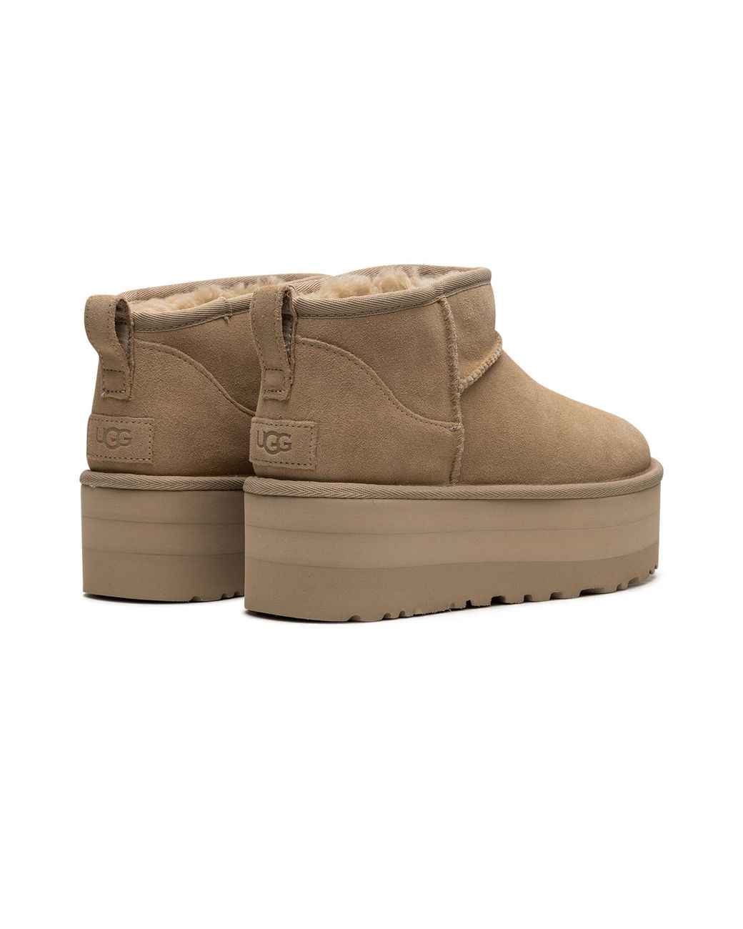 Ugg Black Classic Ultra Mini Platform "Mustard Seed" 1135092 Mdsd"