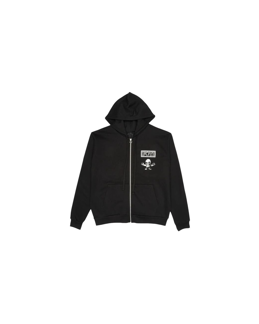Chrome Hearts Black Foti Tic Tac Toe Zip Up Hoodie Chrm0059" for men