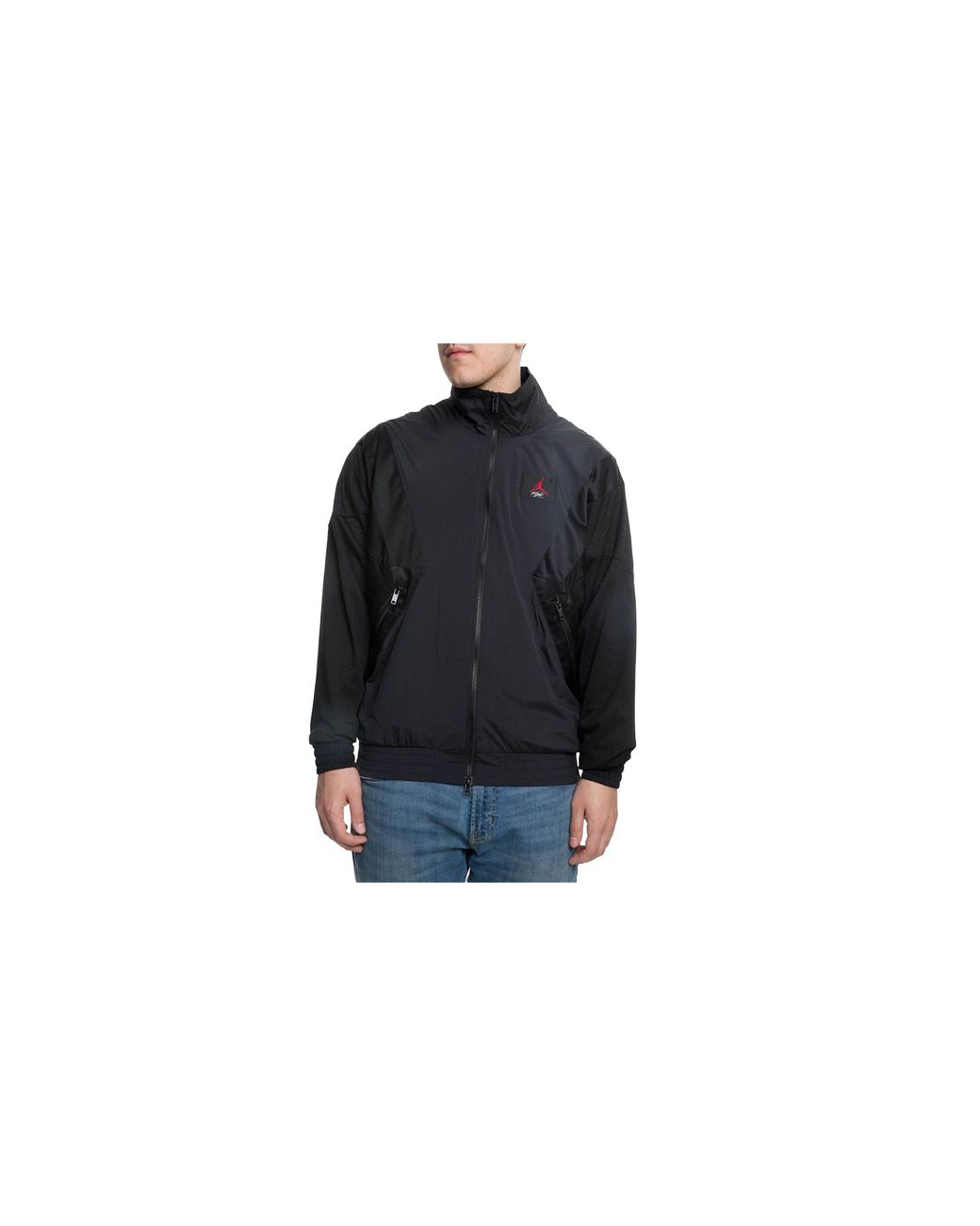 Nike Black Air Flight Warm-Up Jacket Ao0555 010" for men