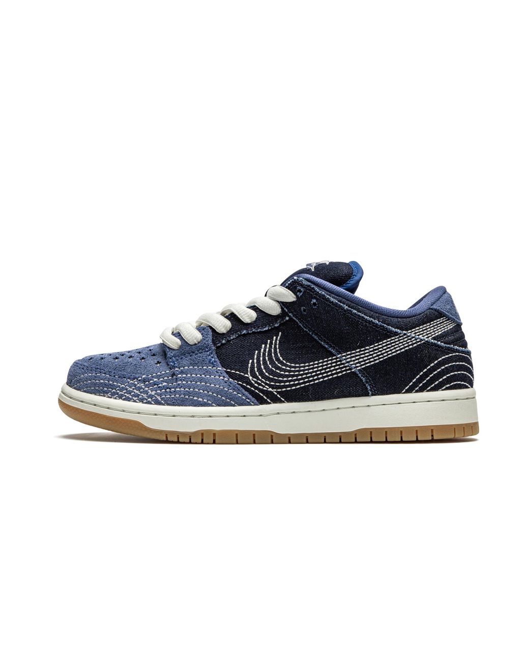 Nike Blue Sb Dunk Low "Sashiko Denim" Cv0316 400" for men