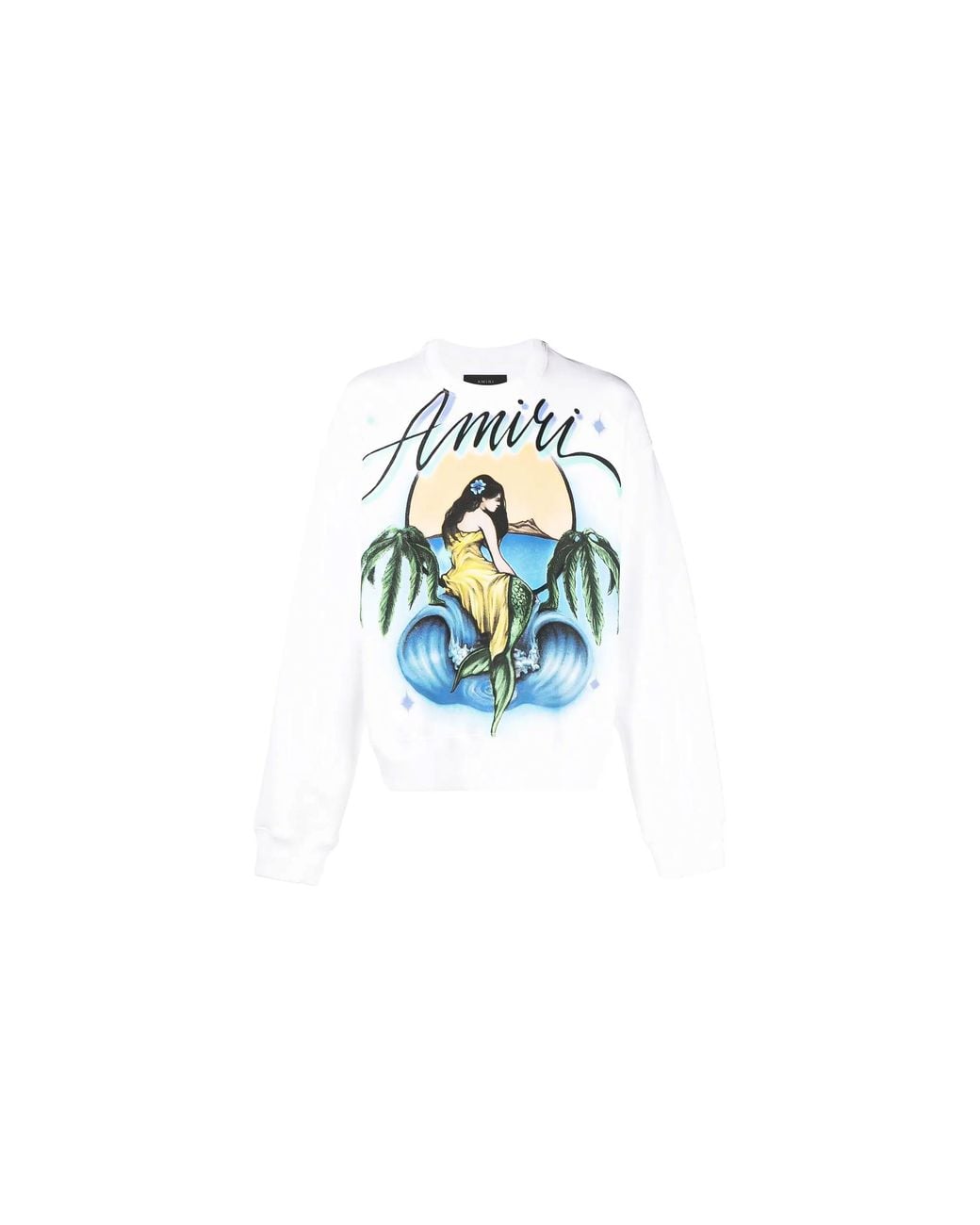 Amiri Black Mermaid Graphic Sweater Pf23Mjg012 100" for men