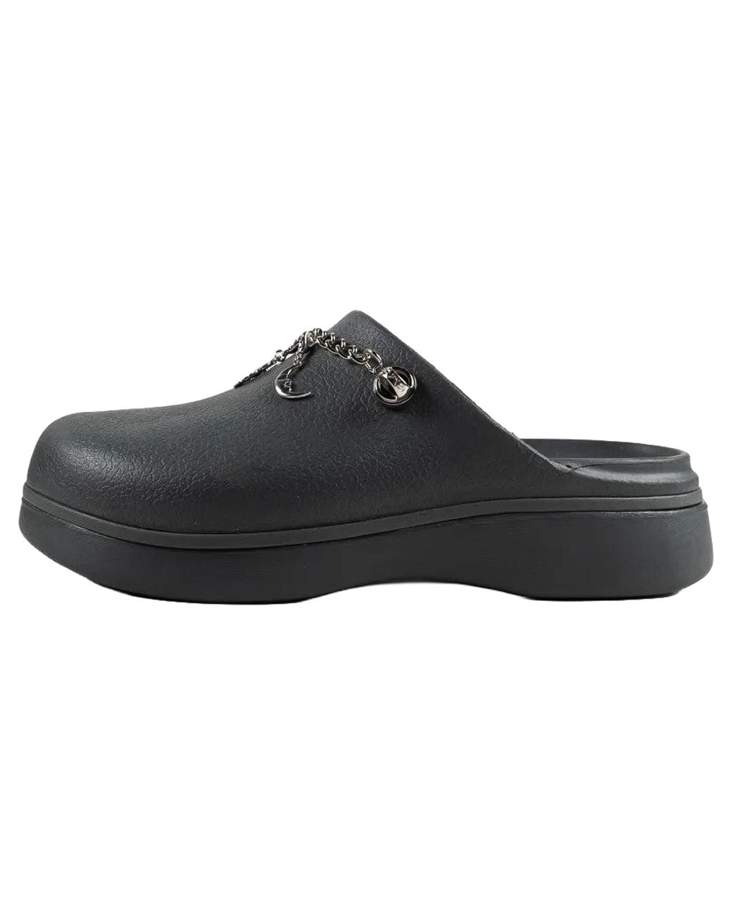CROCSTM Black Dylan Notched Boho Clog "Carbon" 214356 Oyk"