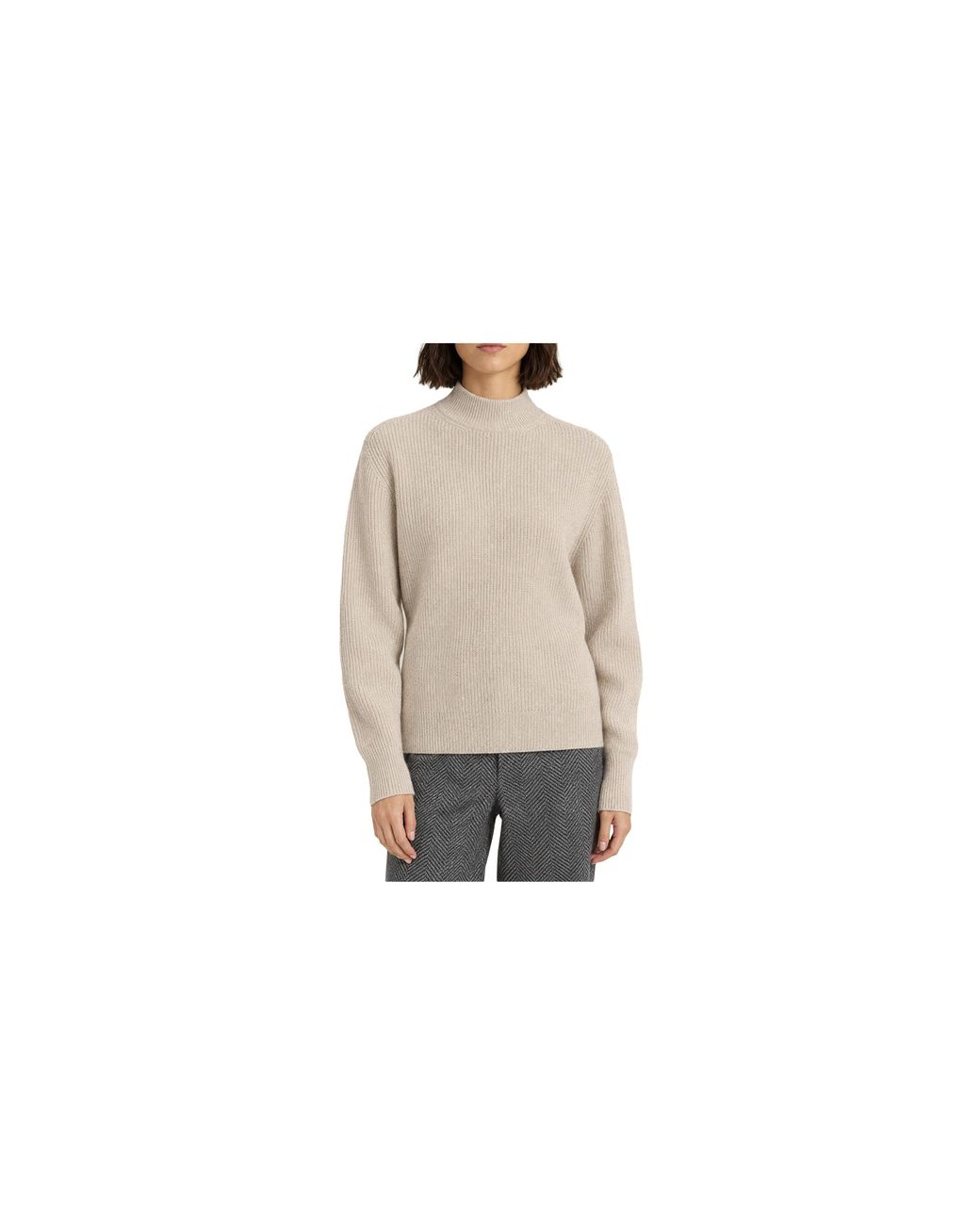 Brunello Cucinelli Black Wool Ribbed Mock Neck Sweater "Light" Brun2508"