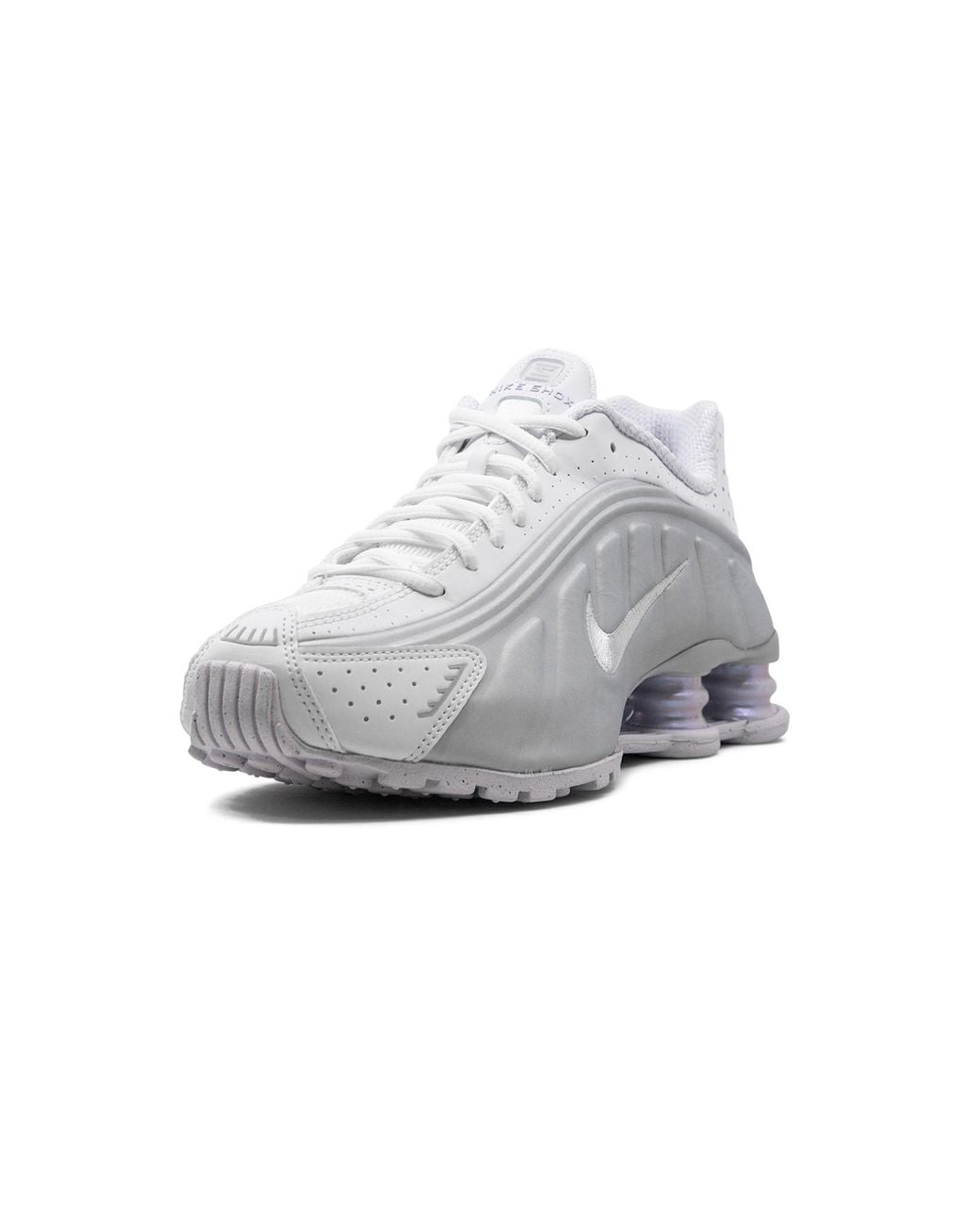 Nike Gray Shox R4 Metallic Platinum" Hf5076 100"