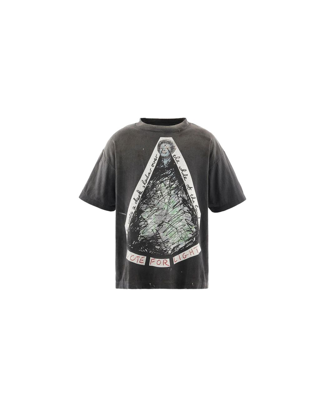 SAINT Mxxxxxx Black Vote F Light Short Sleeve T-Shirt Sm Mk8 0000 C01" for men