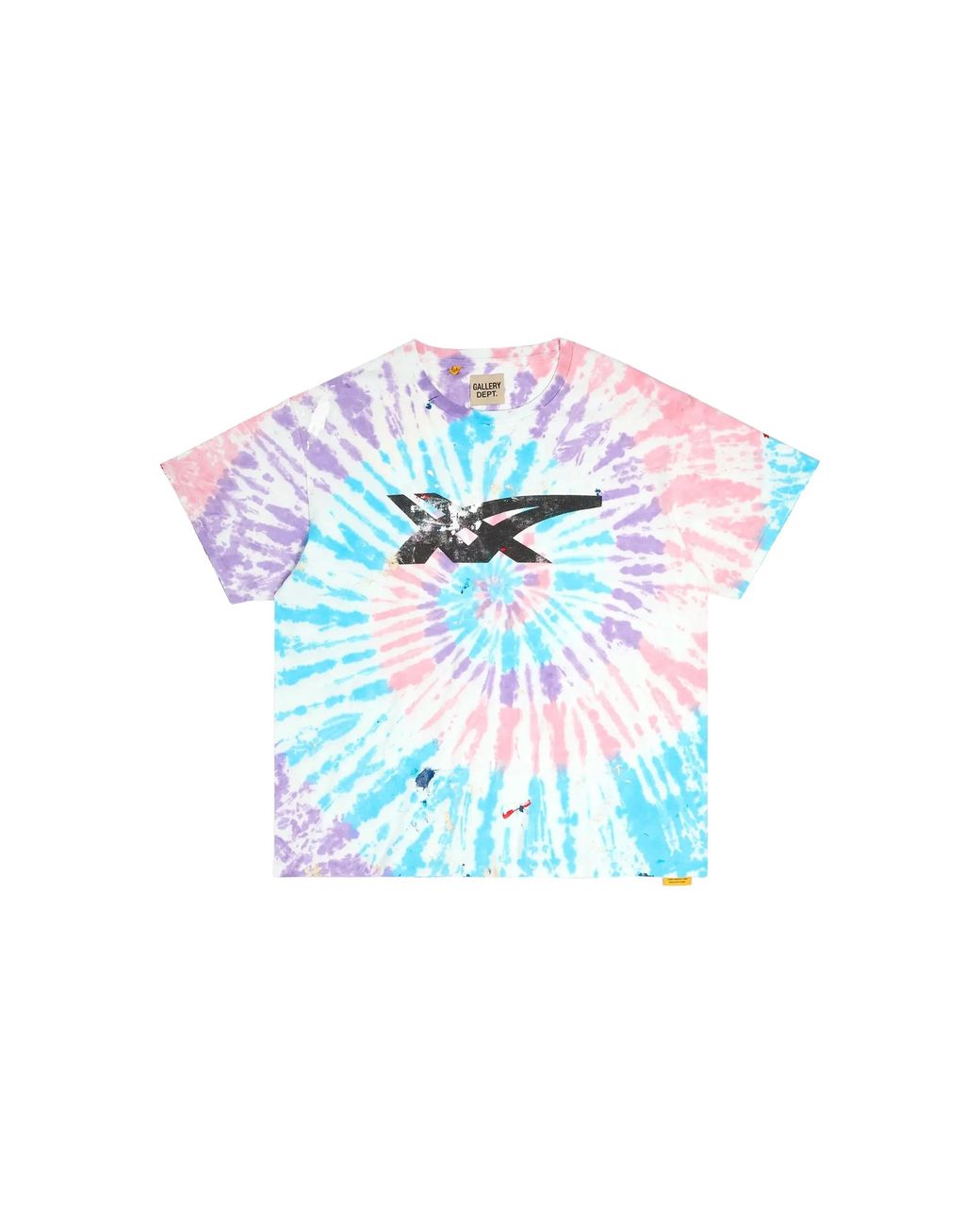 GALLERY DEPT. Black Asics Logo T-Shirt Glitter" Gd372" for men