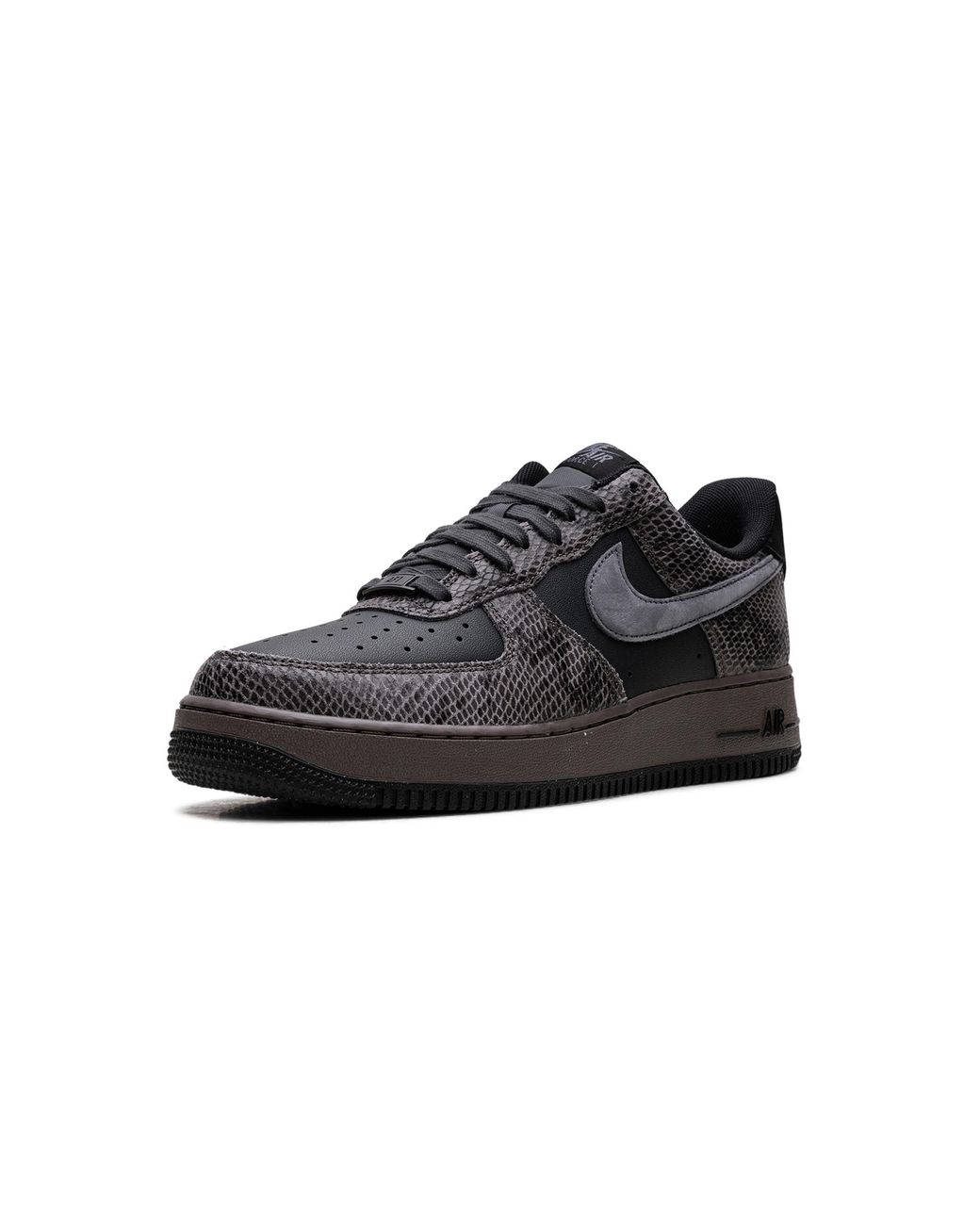 Nike Black Air Force 1 Low "Off Noir Snakeskin" Hf2898 001" for men