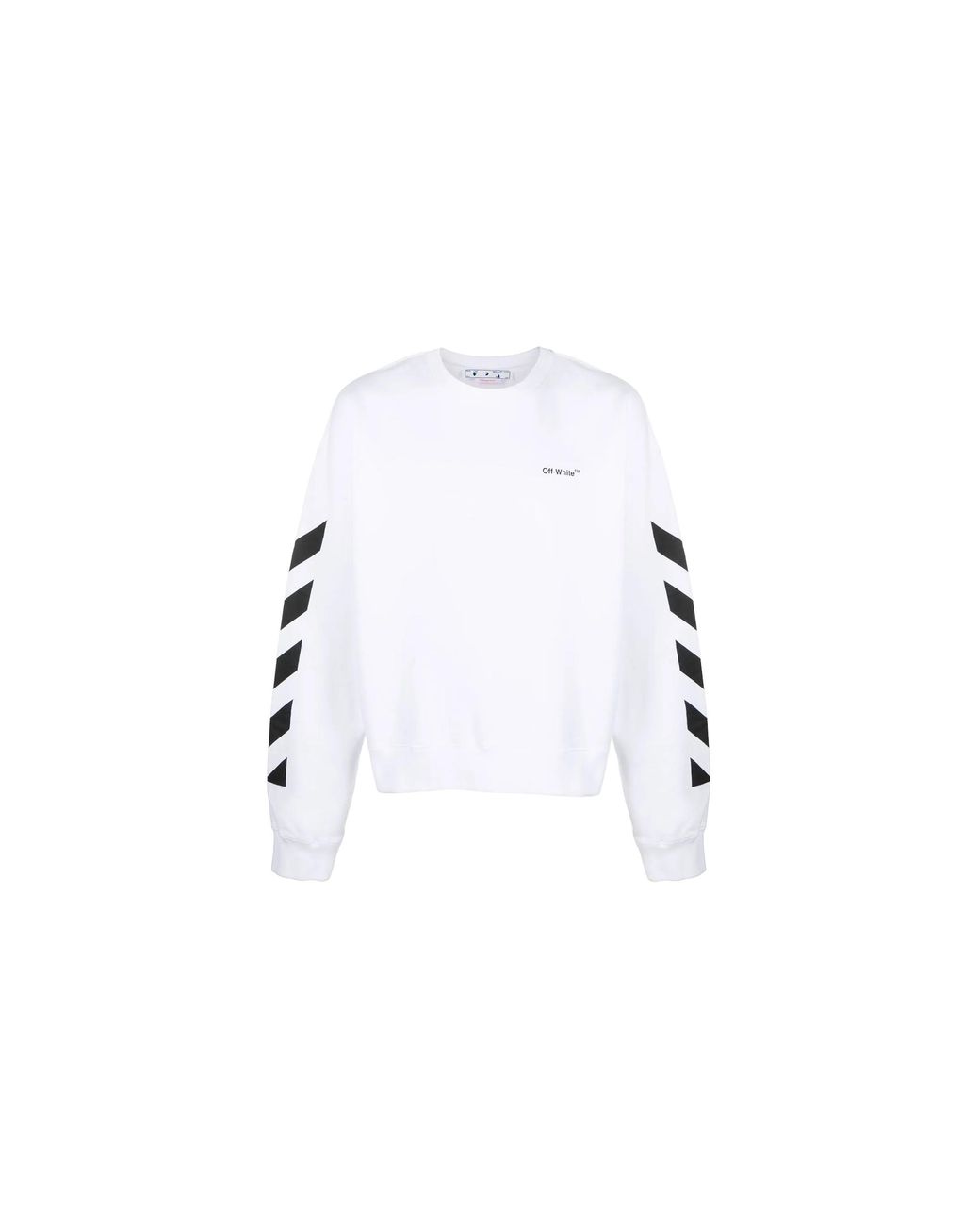 Off-White c/o Virgil Abloh Black Diagonal Helvetica Oversized Sweatshirt Omba058C99Fle0010110" for men