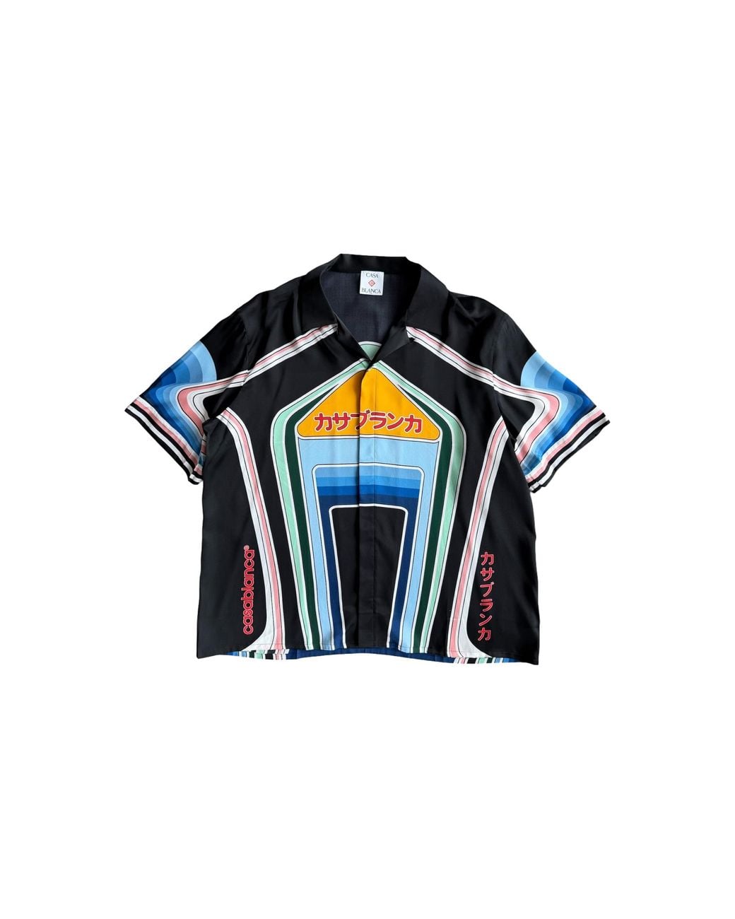 Casablanca Black Graphic Mountain Shirt Mpf25 Sh 003 06" for men