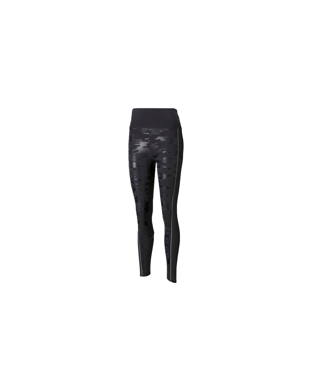 PUMA Black High Shine High Waisted 7/8 Running Leggings 521065 01"