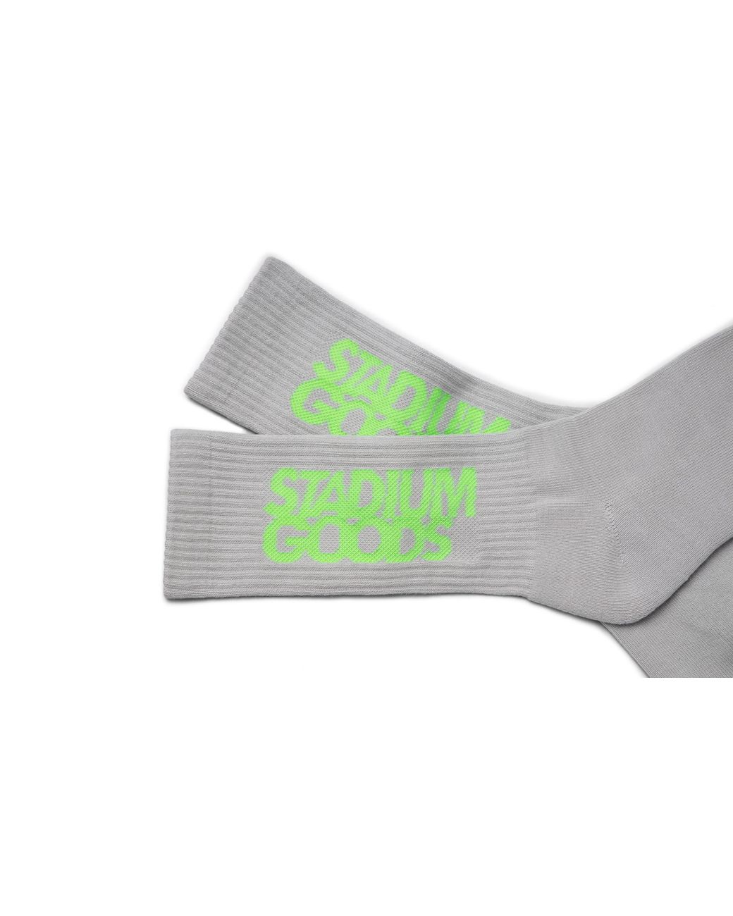 Stadium Goods Black Crew Socks "Glow for men