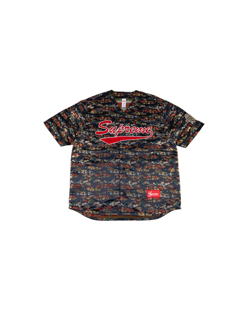 Supreme Black Kimono Baseball Jersey Su27777"