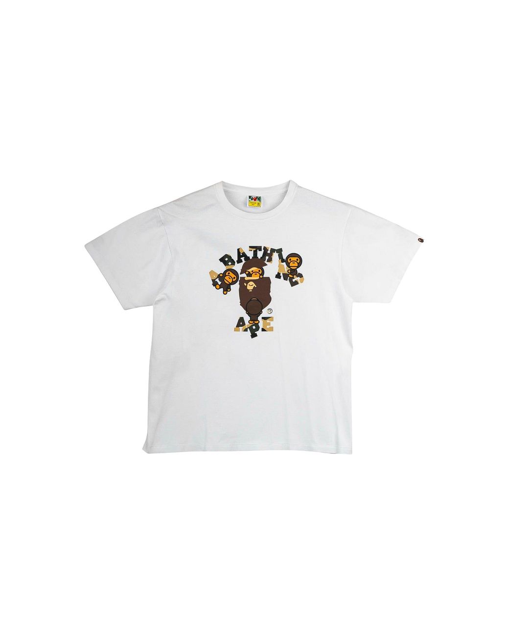 A Bathing Ape Black Baby Milo Hanging Family Short Sleeve T-Shirt 2I80 110 002" for men