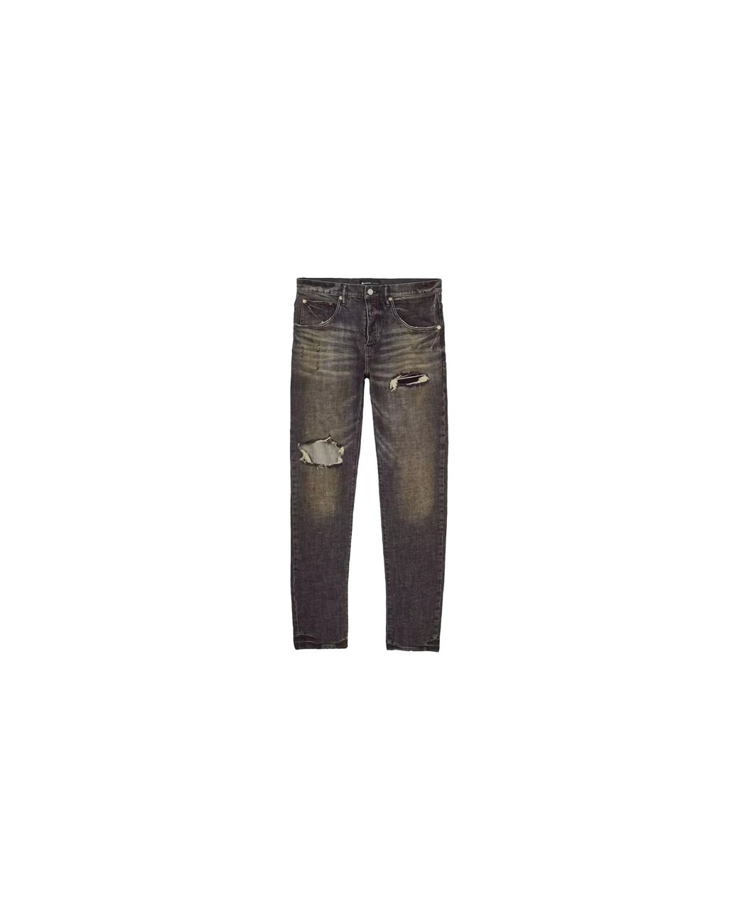 Purple Brand Black Distressed Dirty Jeans Blowout" P002 Ddgb222" for men