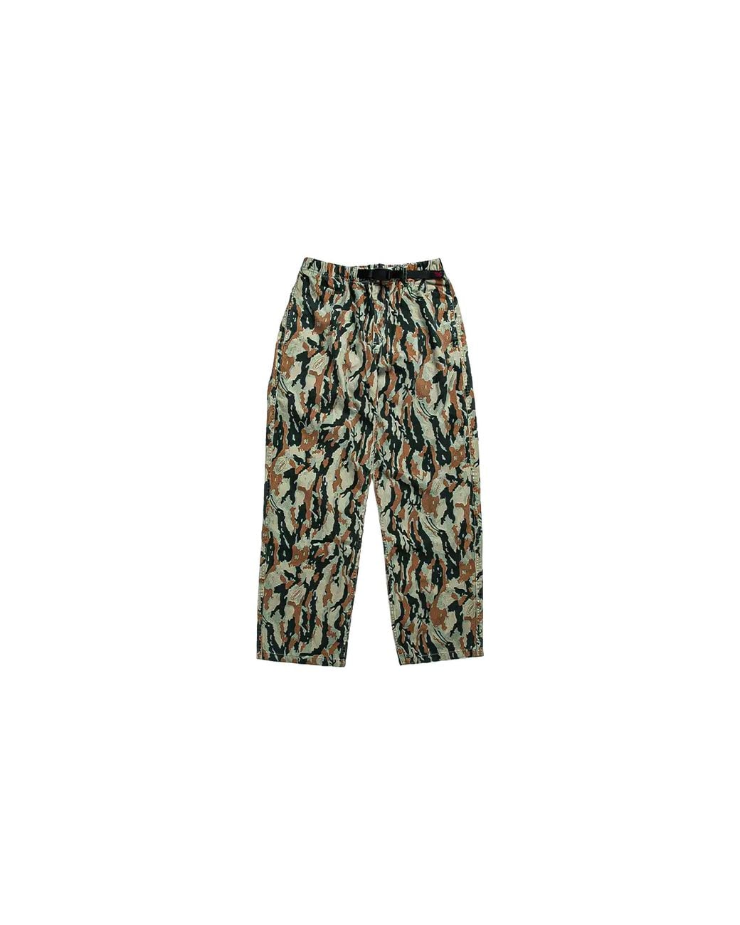 Gramicci Black Straight Fit Denim Pants "Bark Camo" G6Fm P077 Gm904" for men