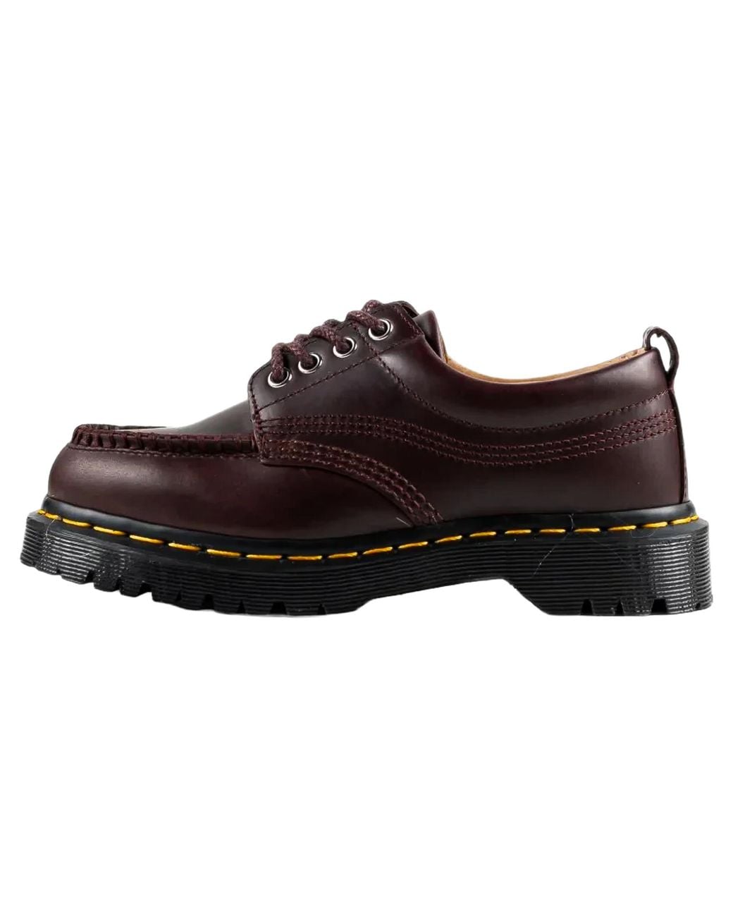 Dr. Martens Black Lowell 4 Eye Mayhem Leather Moc Toe "Spiced" 43321200"