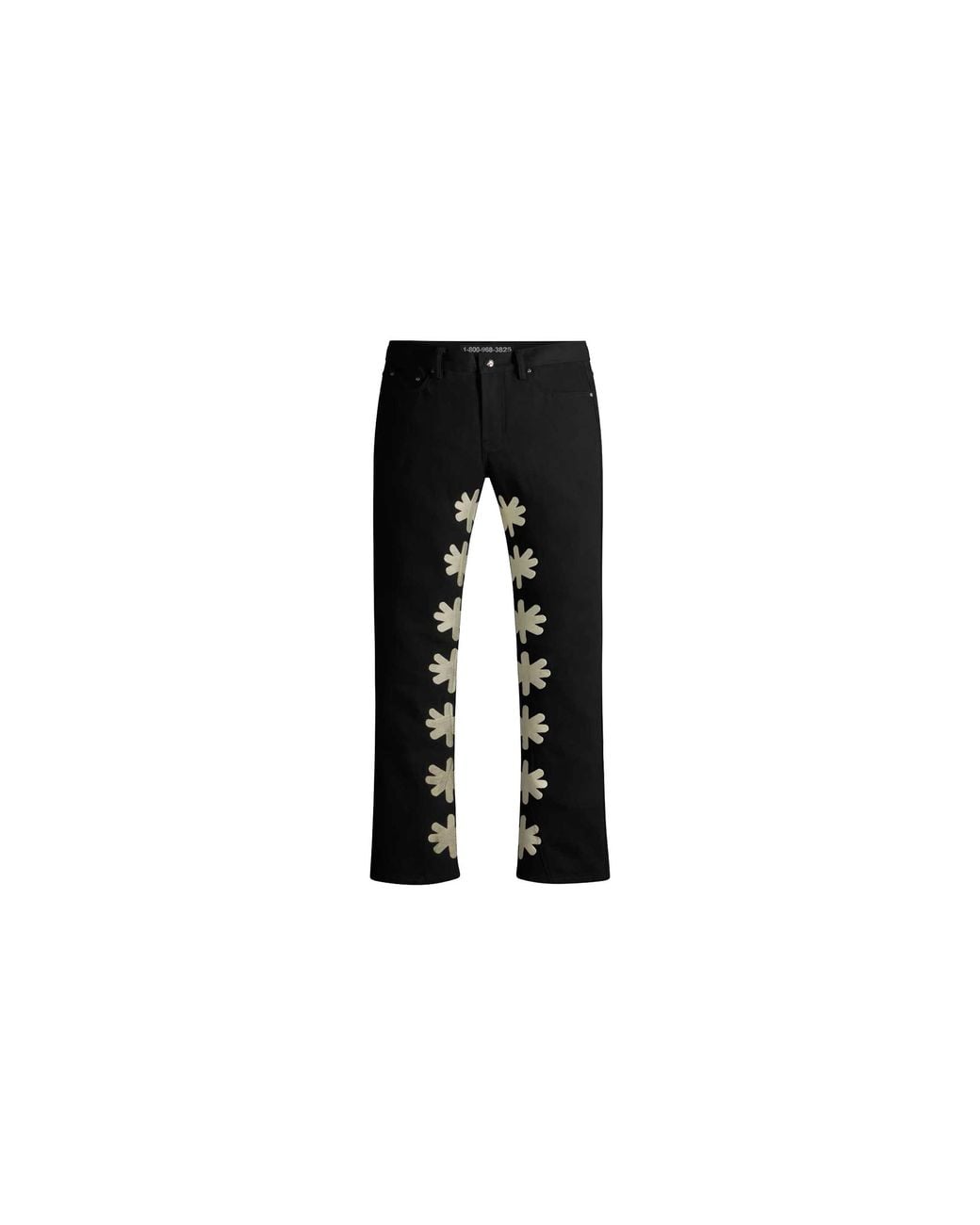 LOSTSHDWS Black Denim Pant Bone" Lost011" for men