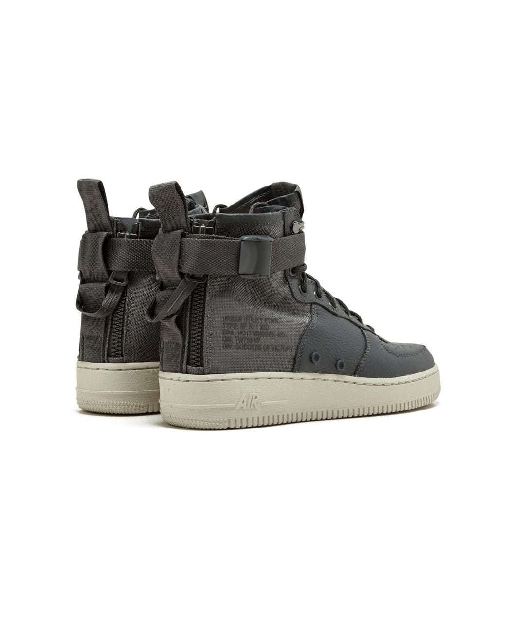 Nike Black Sf Af1 Mid "Dark" 917753 004" for men