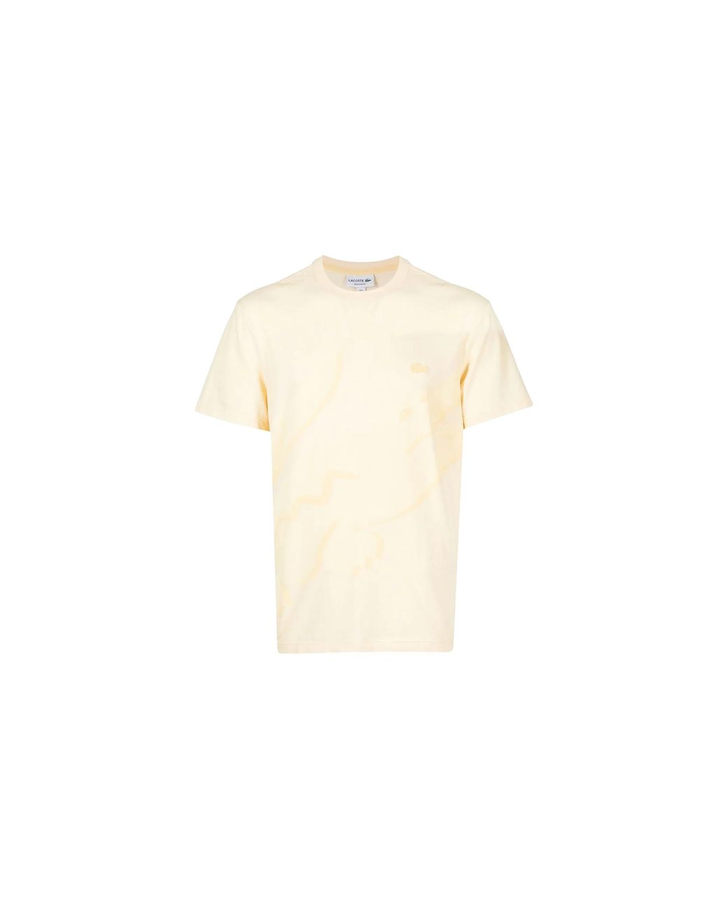 Lacoste Black Crocodile Print Organic Cotton T-Shirt Th2604 Hbz" for men