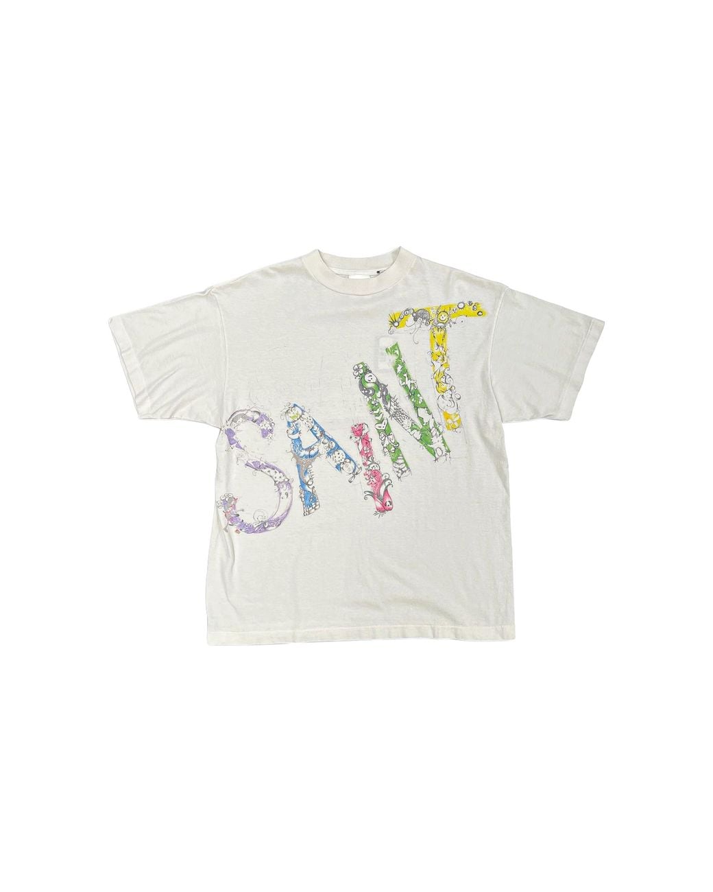 SAINT Mxxxxxx Black Coco Short Sleeve T-Shirt Sm Mk1 0000 C16" for men