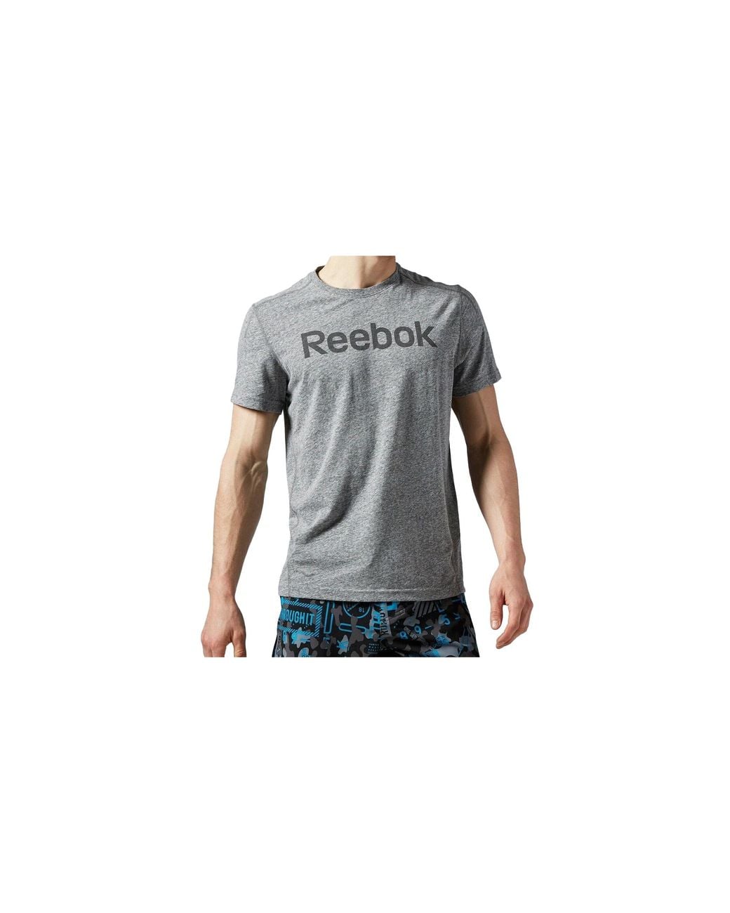 Reebok Black Big Logo T-Shirt Ay1593" for men