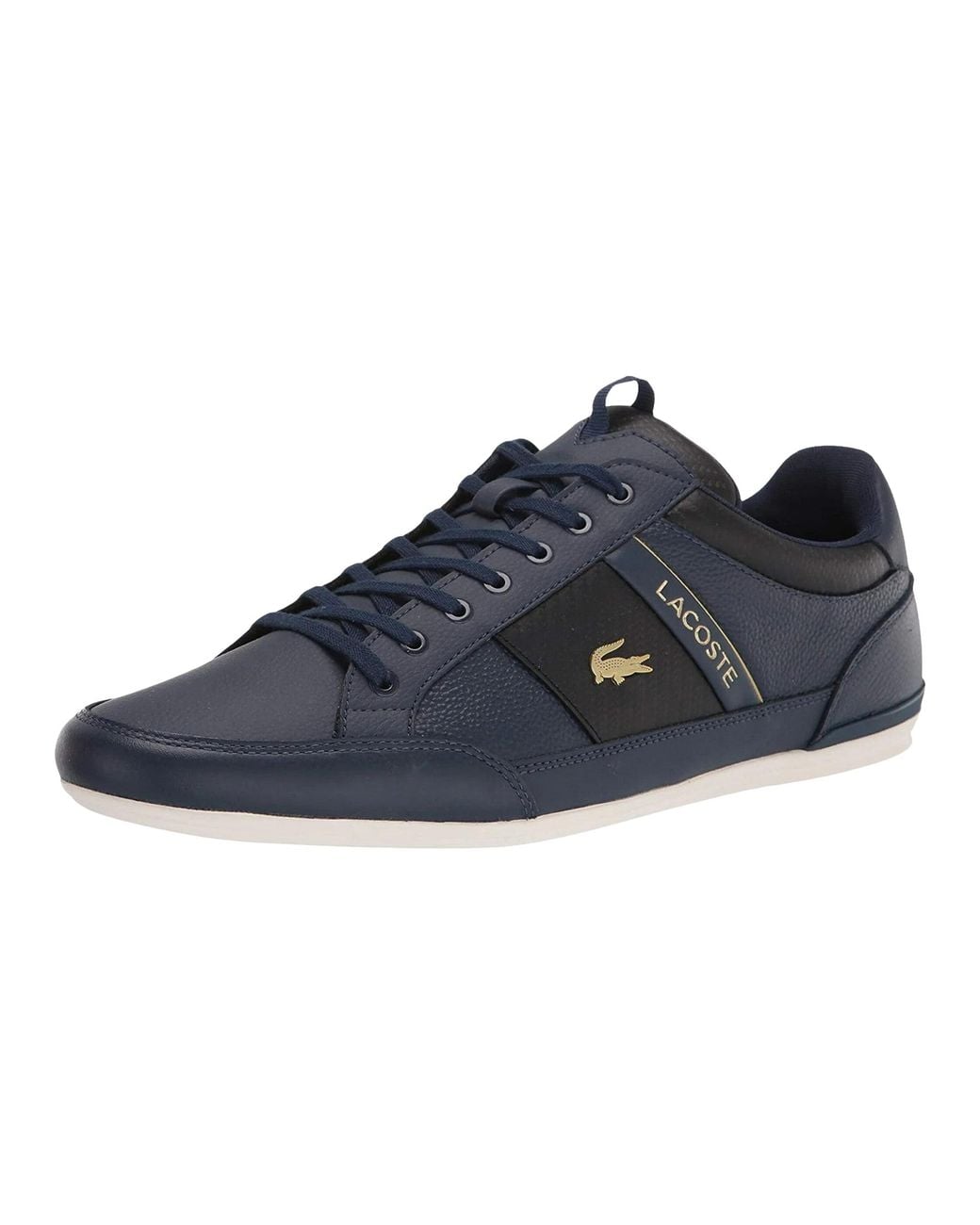 Lacoste Blue Chaymon Leather Sneakers 40Cma0043 Nb0" for men
