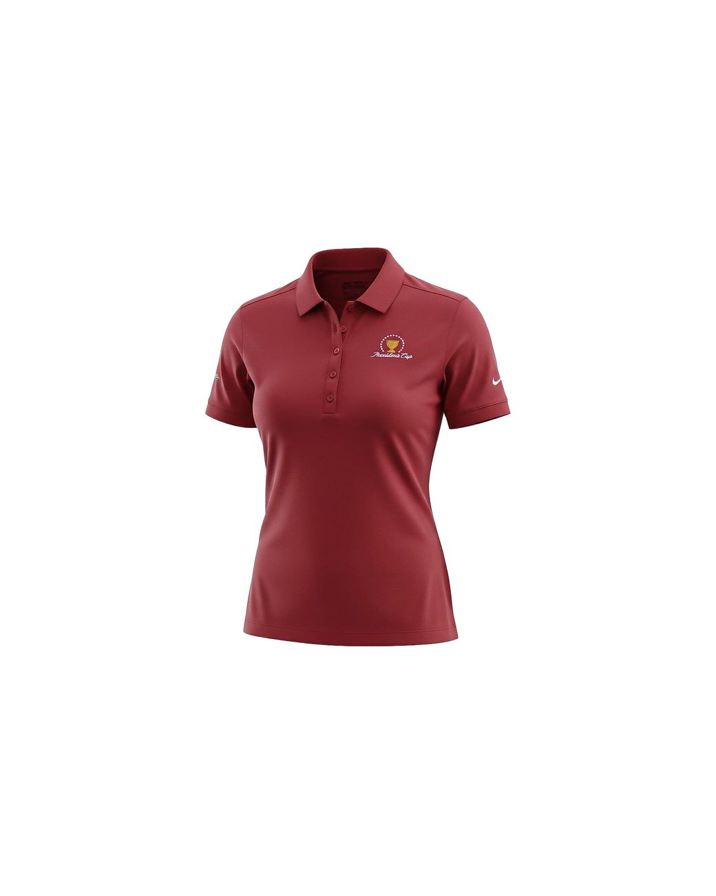 Nike Red Victory 'President Cup' Solid Polo Shirt 725582 613"