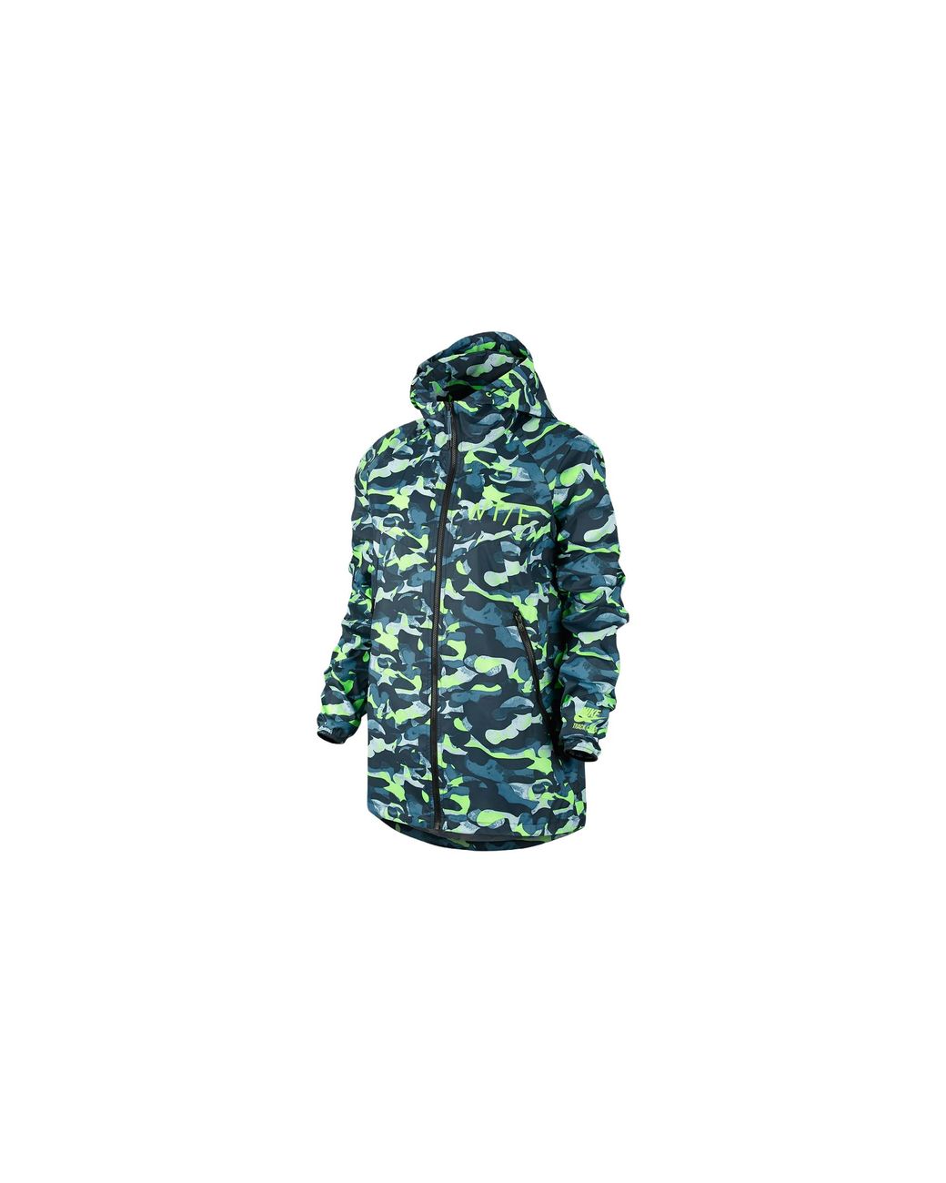 Nike Green Tech Fleece Camo Windrunner Jacket "Stratus Ghost" 687611 482"