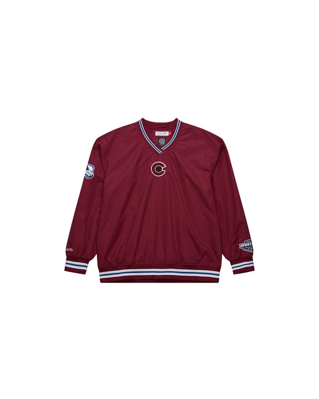 Mitchell & Ness Classic Nylon Pullover Current Logo "Nhl Avalanche" Ojpo7221 Cavyypppred1" for men