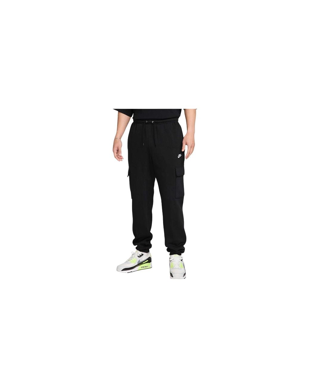 Nike Black Club Fleece Cargo Pants Fn3805 010" for men