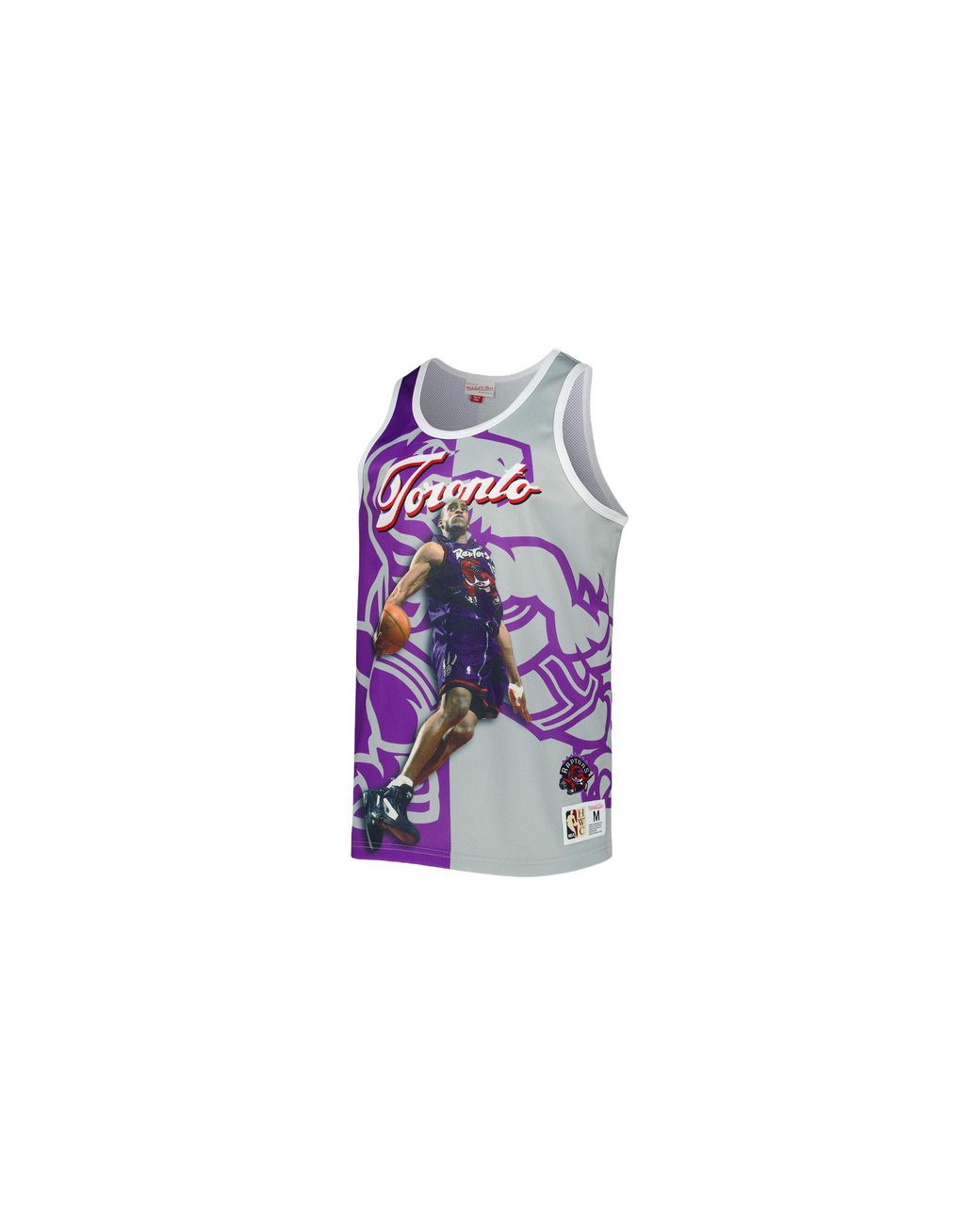 Mitchell & Ness Black Sublimated Player Tank "Vince Carter" Tmtk3207 Trayyvcaprgy" for men