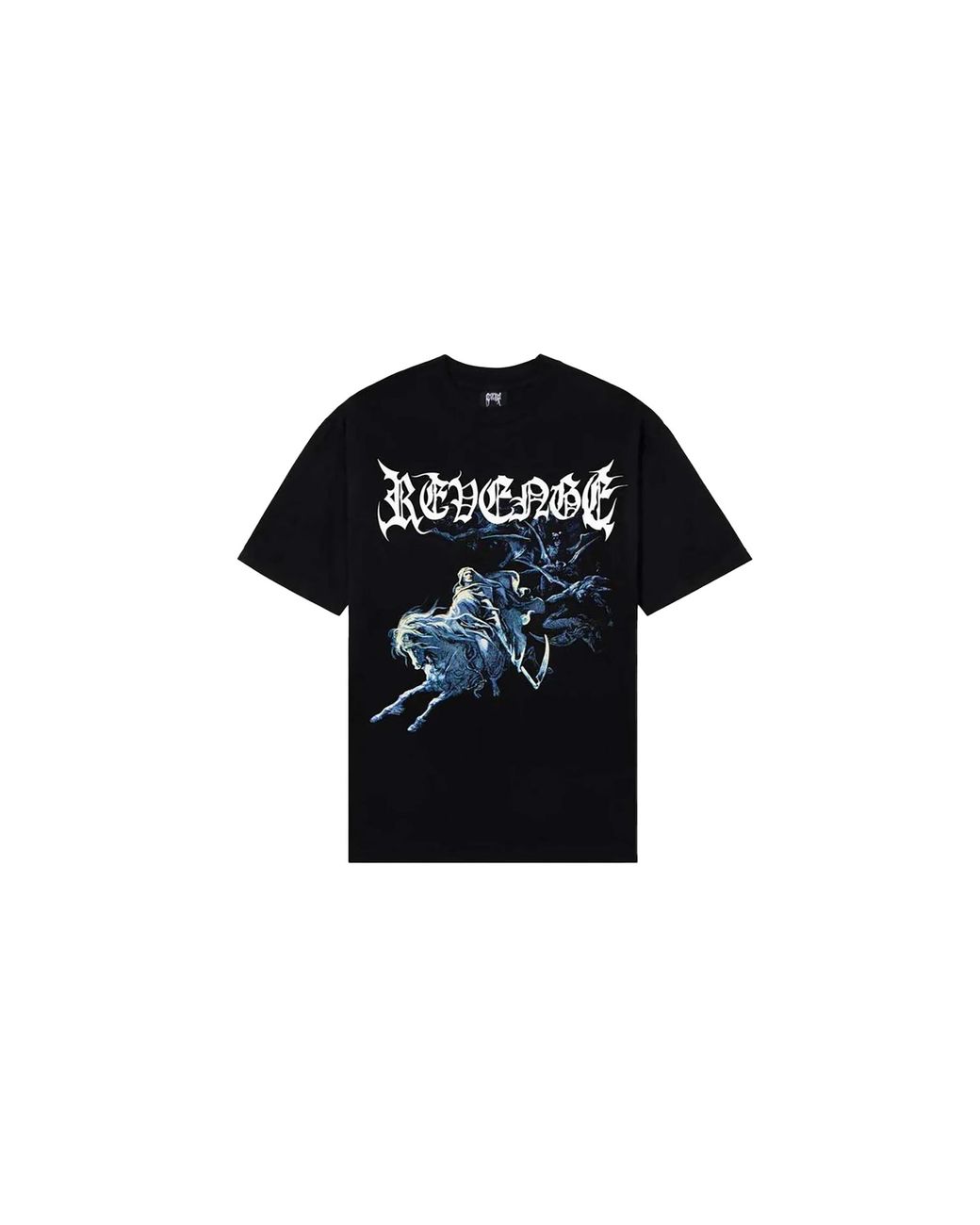 REVENGE Black Horsemen T-Shirt Rev T 30792 K7L" for men