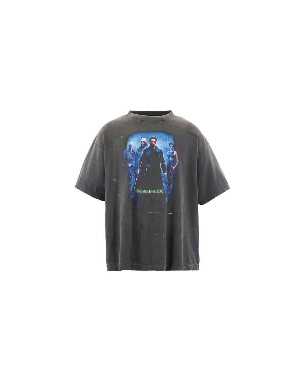 SAINT Mxxxxxx Black Saint M6 X The Matrix Logo T-Shirt Sm Hr1 0000 C42" for men