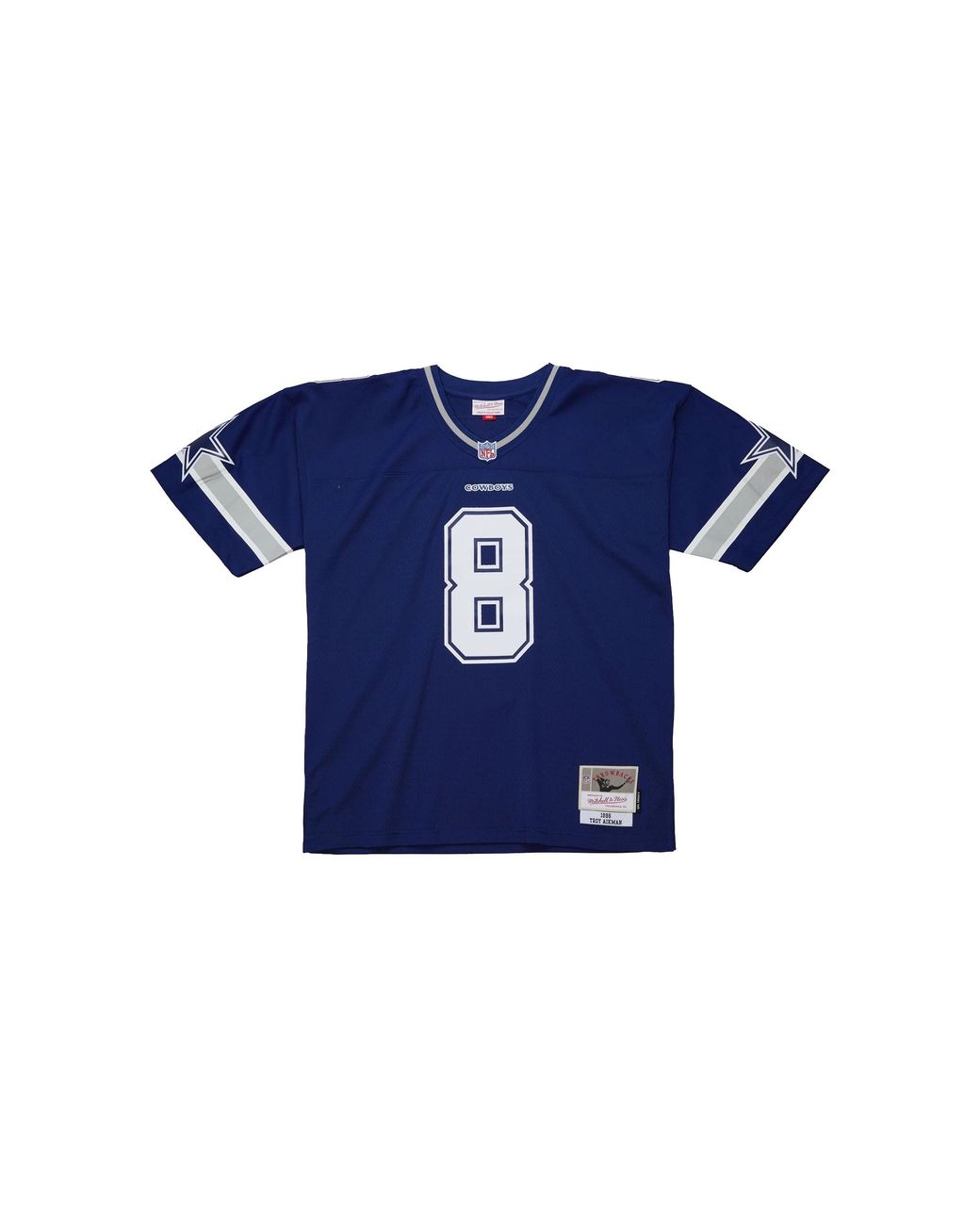 Mitchell & Ness Blue Nfl Troy Aikman Dark Jersey "1996 Dallas Cowboys for men