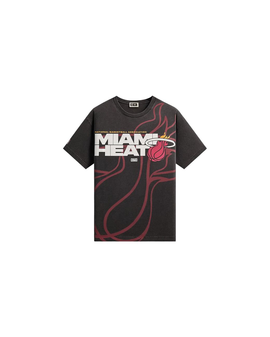 Kith Black Nba All-Star Miami Heat Vintage T-Shirt Khm034967 001" for men
