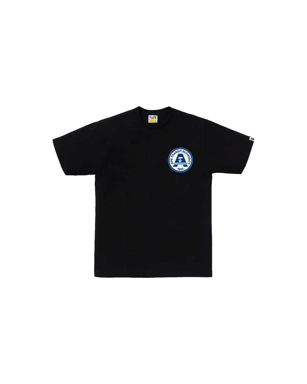 A Bathing Ape Black Ata Division T-Shirt 084" for men