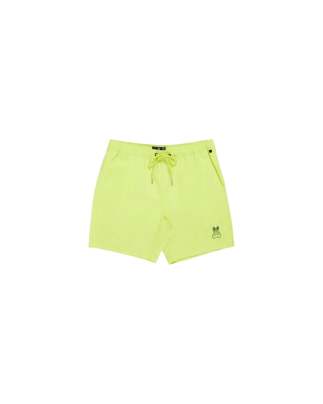 Psycho Bunny Black Strype Hydrochromic Swim Trunks "Lime Granita" B6W816X1Nl Lmg" for men