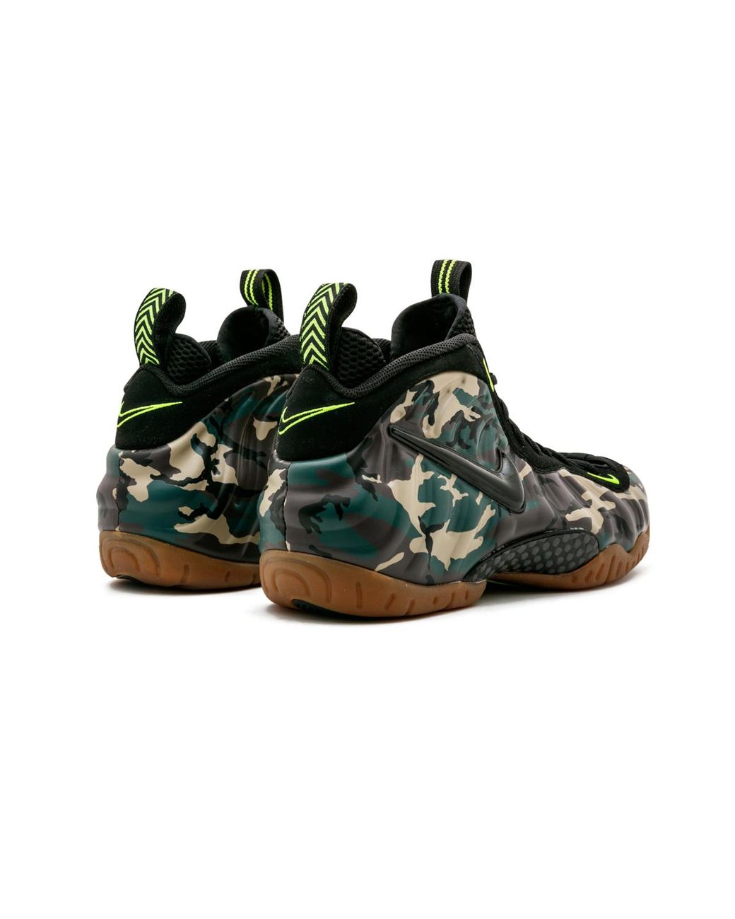 Nike Black Air Foamposite Pro Prm Le "green Camo" Shoes for men