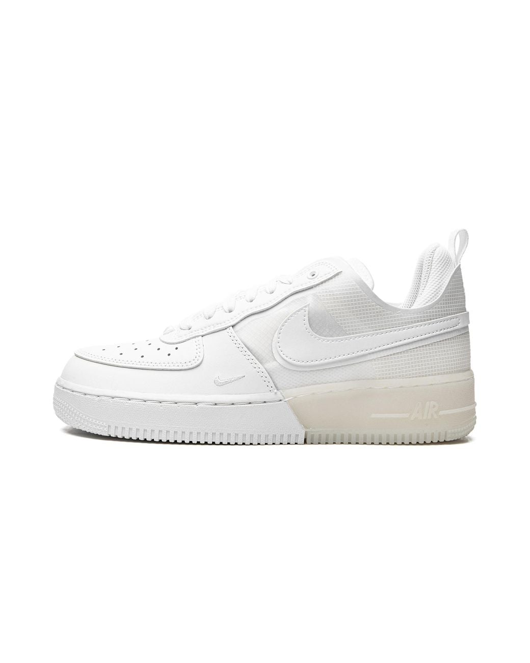 Nike Black Air Force 1 React "Triple" Dm0573 100" for men