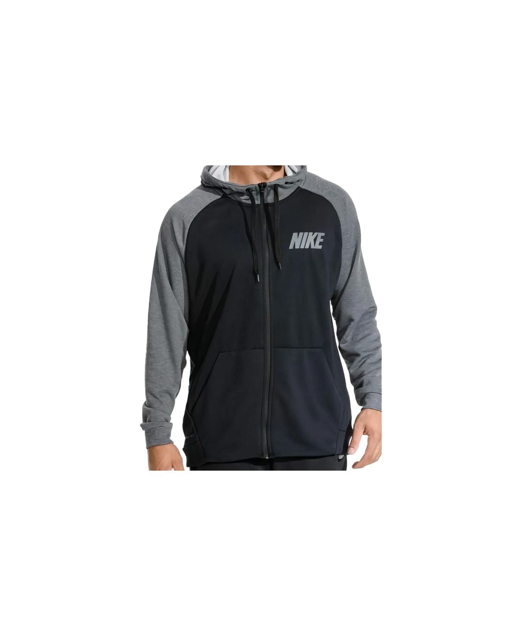 Nike Black Lightweight Full Zip Fleece Hoodie 931792 010" for men