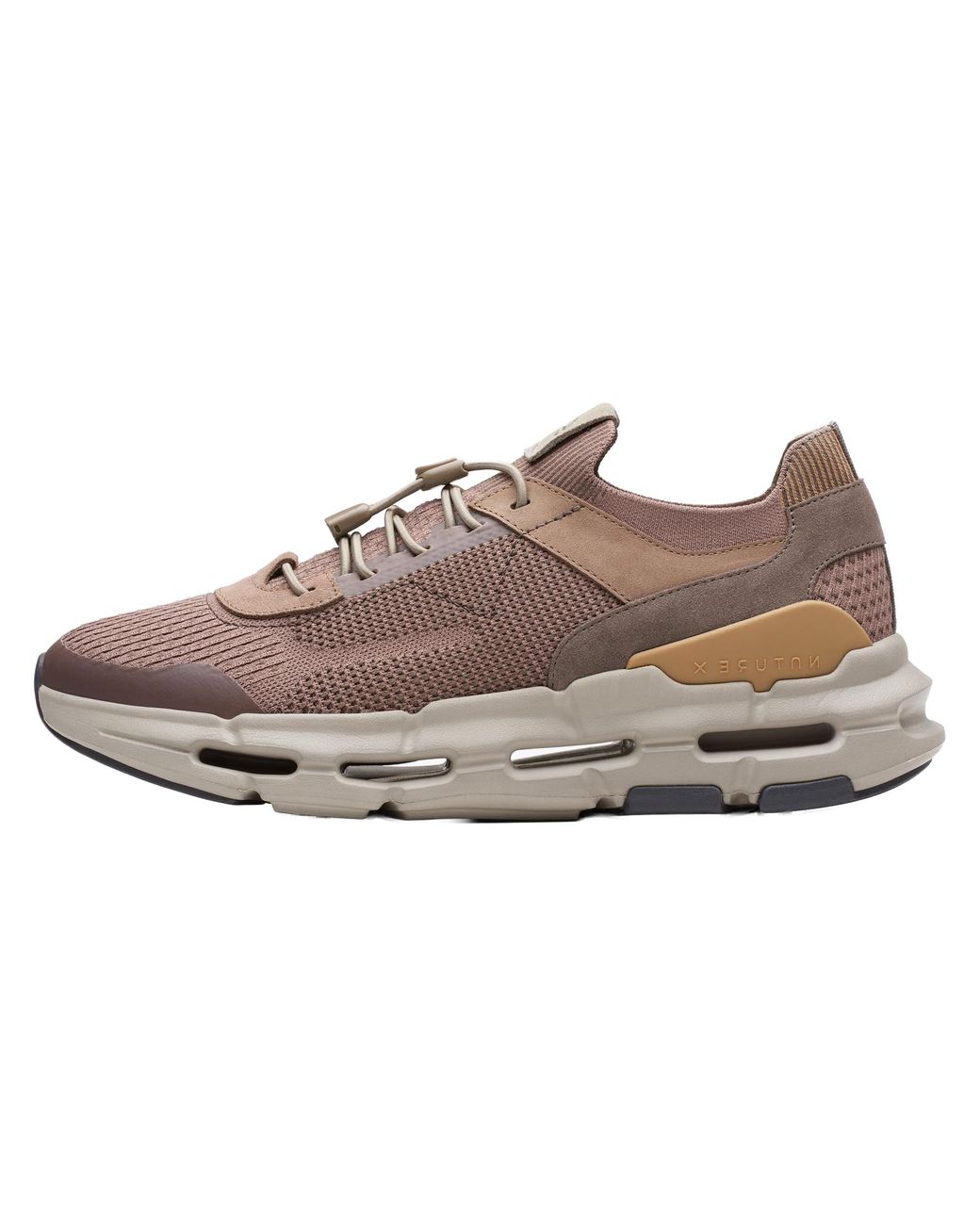 Clarks Black Nxe Knit Sneakers "Pebble Combination" 26176165" for men