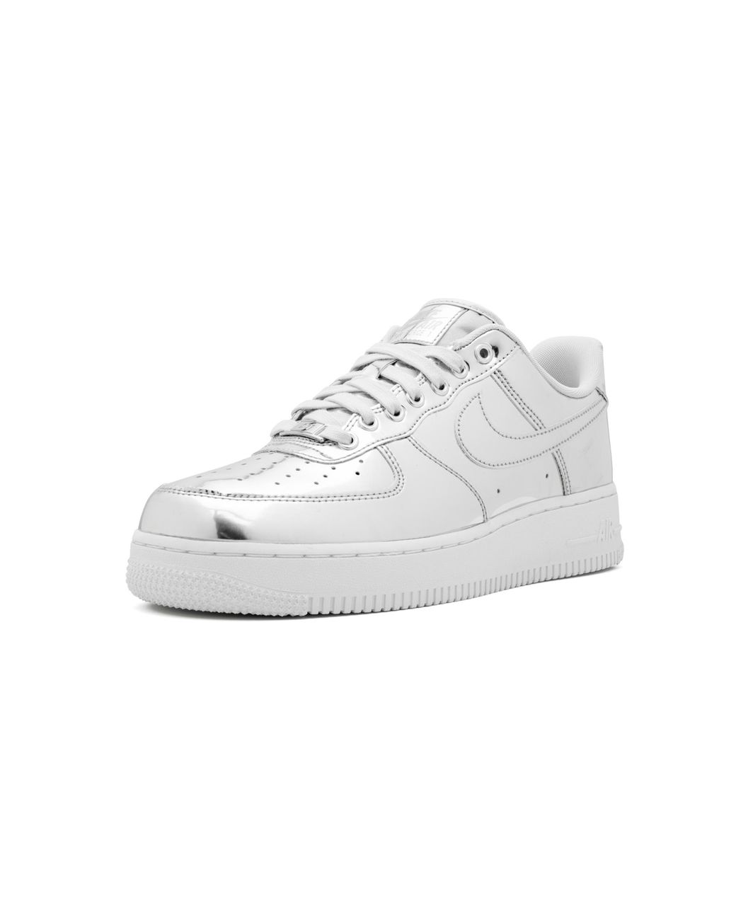Nike Black Air Force 1 Sp "Metallic Chrome" Cq6566 001"