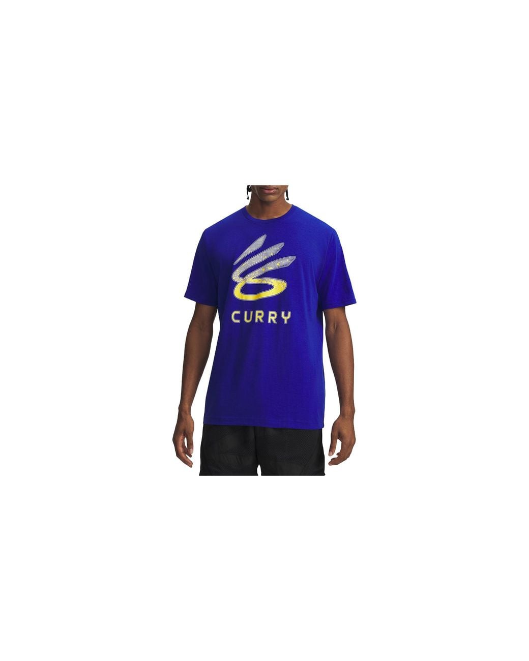 Under Armour Blue Curry Logo Trend T-Shirt "Royal Taxi" 1387111 400" for men