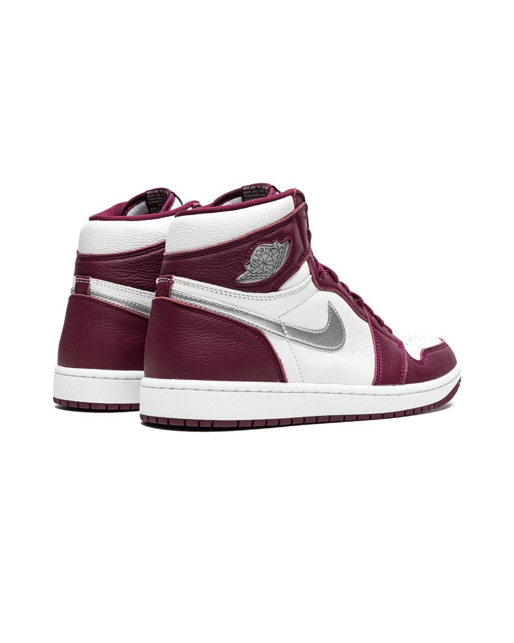 Nike Purple Air 1 Retro High Og "Bordeaux" 555088 611" for men